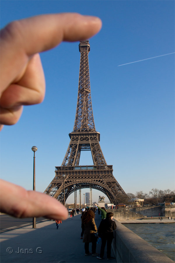 Eiffeltårnet er slet ikke så stort